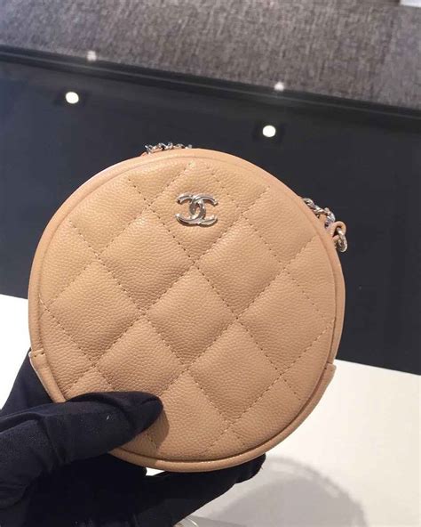 chanel round classic chain clutch|chanel clutch with hand strap.